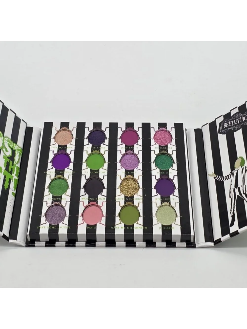 Beetlejuice X Revolution Shadow Palette Eye Shadow Cosmetic Makeup 16 Colors
